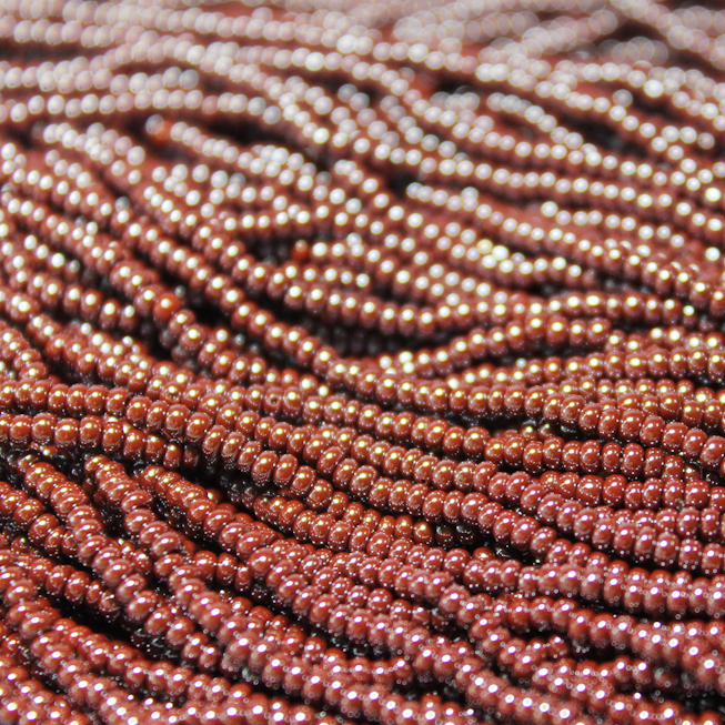 11/0 Czech Lt. Brown Opaque Luster - 1169