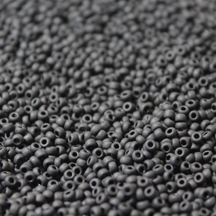 Half Kilo 11/0 Japanese Opaque Matte Black - F401HK