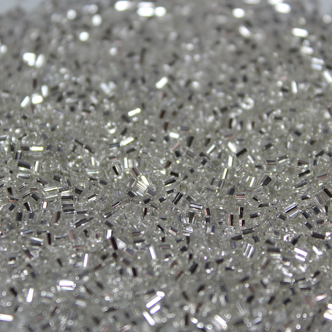 Silver Lined Crystal ~ 15/0 HEX 1