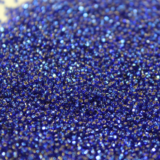 Silver Lined Cobalt ~ 15/0 JSB 20
