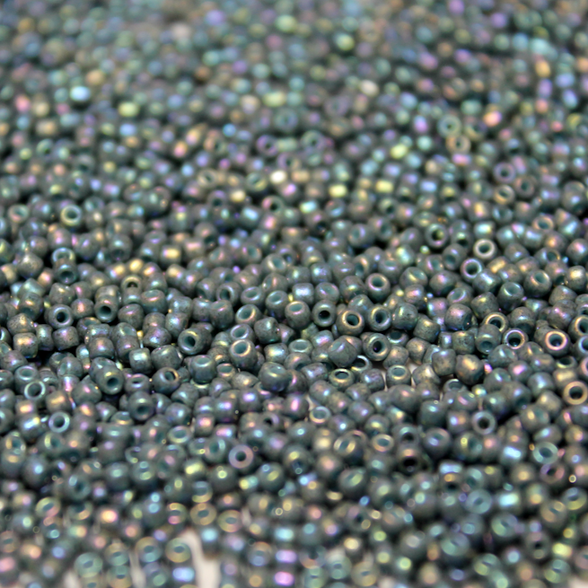 Semi Glazed Blue Fog AB ~ 15/0 JSB 2635F