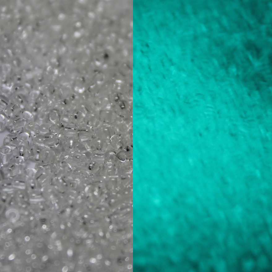 Glow In the Dark - Crystal/Blue ~ 8/0 JSB 2711