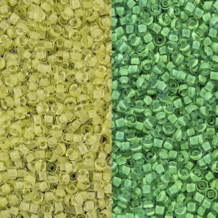*CLOSEOUT CLEARANCE* Glow In the Dark - Yellow/Bright Green ~ 11/0 JSB 2721