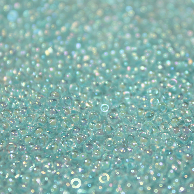 Aqua Lined Crystal AB ~ 11/0 JSB 278 Japanese Seed Beads