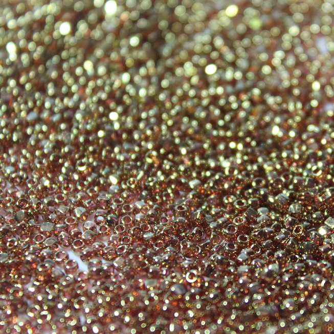 *CLOSEOUT CLEARANCE * Transparent Topaz Gold Luster ~ 12/0 3CUT 311