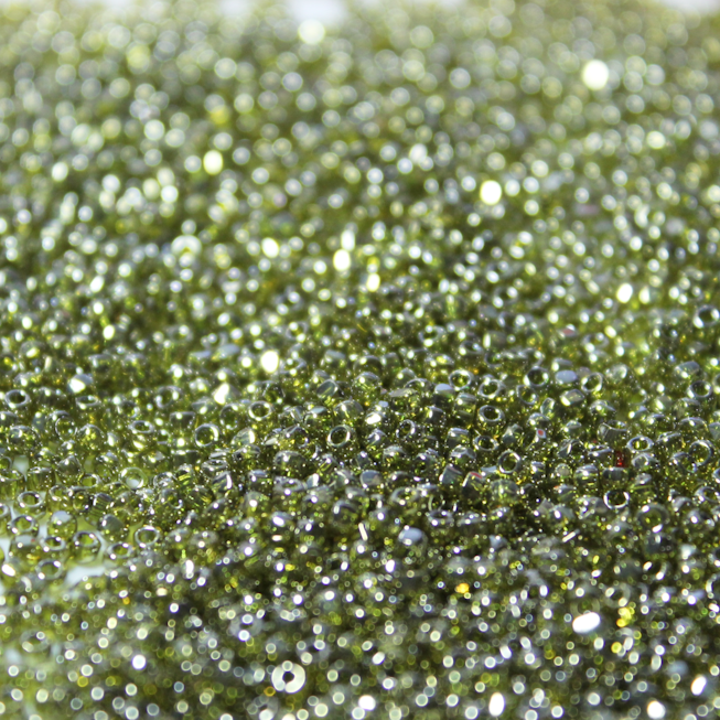 *CLOSEOUT CLEARANCE * Transparent Light Olive Gold Luster ~ 12/0 3CUT 319J