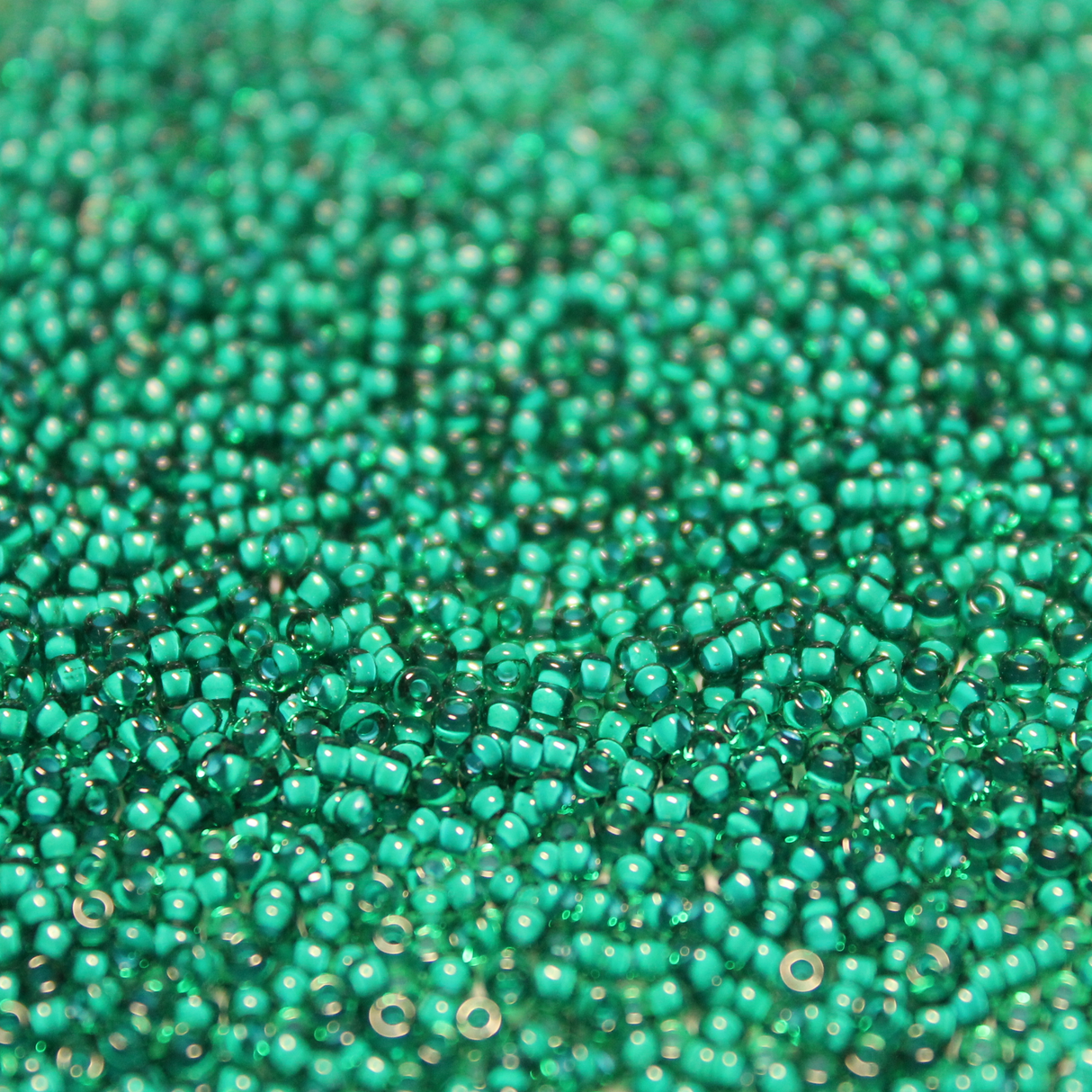 Fancy Color Lined Mermaid Green ~ 11/0 JSB 327P Japanese Seed Beads