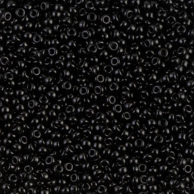 Opaque Black ~ 11/0 JSB 401 Japanese Seed Beads