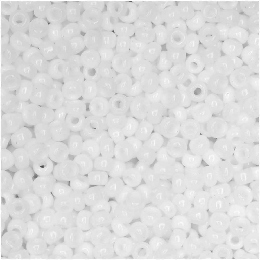 Opaque Chalk White ~ 11/0 JSB 402 Japanese seed beads