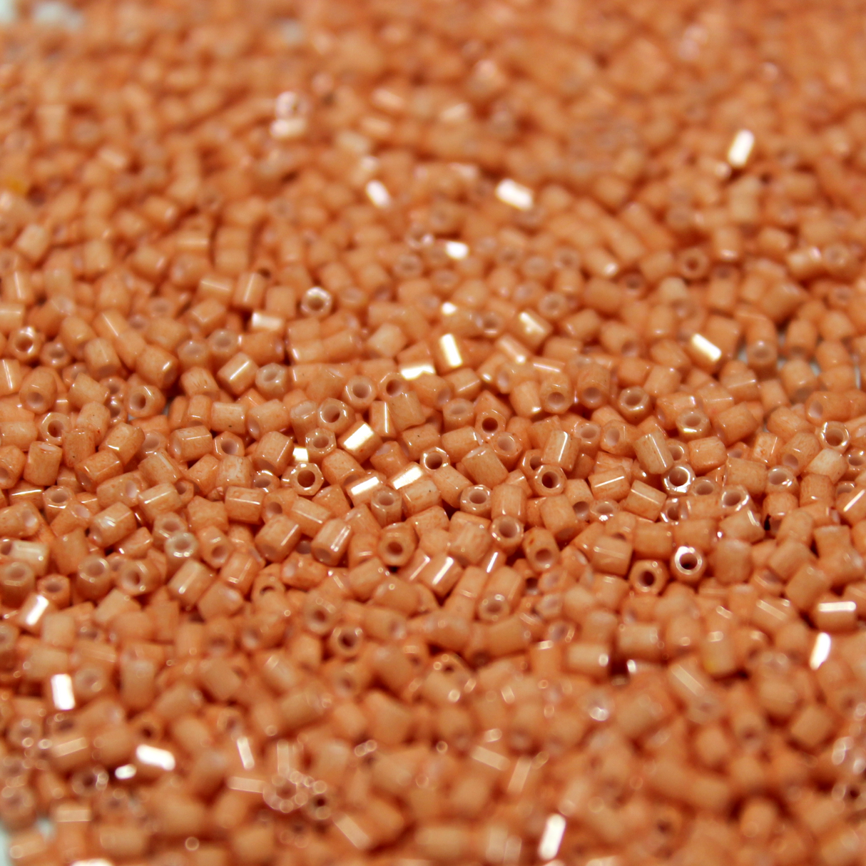 Opaque Dyed Medium Peachy Pink ~ 11/0 HEX 403B Japanese Seed Beads