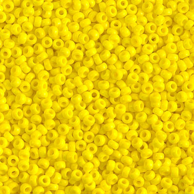 Opaque Yellow ~ 11/0 JSB 404 Japanese seed beads