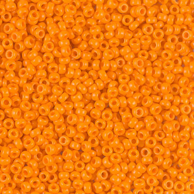 Opaque Tangerine ~ 11/0 JSB 405 Japanese seed beads