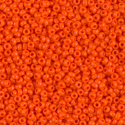 Opaque Orange ~ 11/0 JSB 406 Japanese seed beads