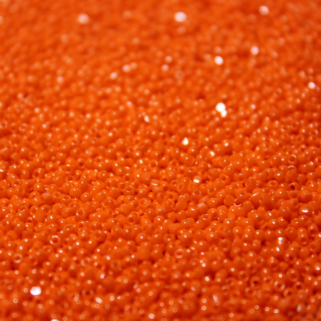 Opaque Dark Orange ~ 15/0 3CUT 406