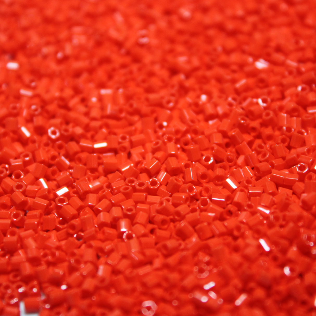 Opaque Vermillion Red ~ 11/0 HEX 407