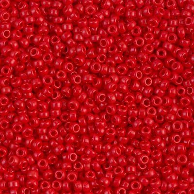 Opaque Red ~ 11/0 JSB 408 Japanese seed bead