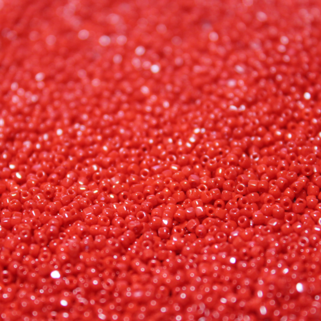 Opaque Red ~ 15/0 3CUT 408