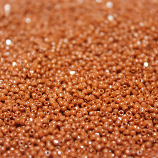 Opaque Light Brown ~ 15/0 3CUT 409A