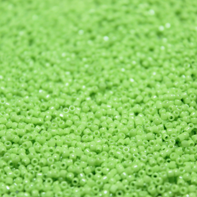 Opaque Chartreuse ~ 15/0 3CUT 411A