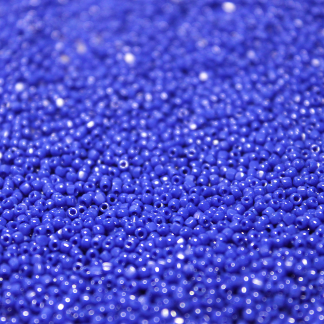Opaque Cobalt Blue ~ 15/0 3CUT 414