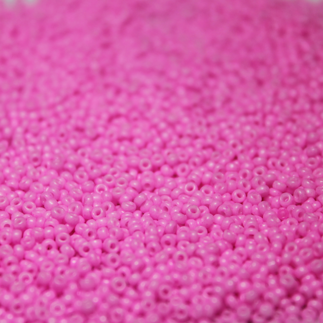 Opaque Dyed Barbie Pink ~ 15/0 JSB 415G Japanese seed bead