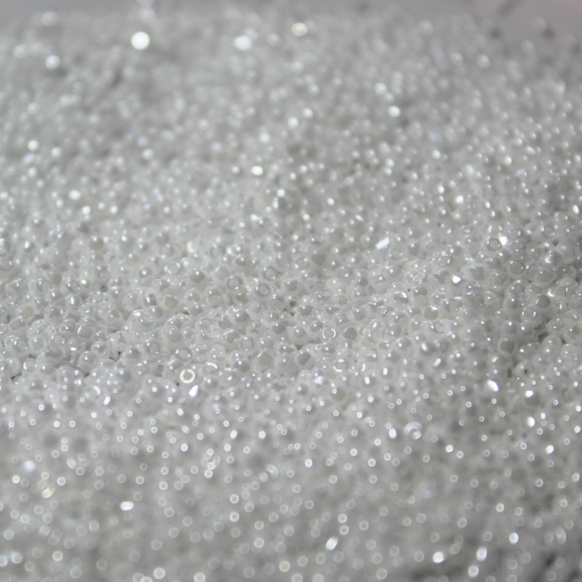 Opaque White Luster ~ 15/0 3CUT 420