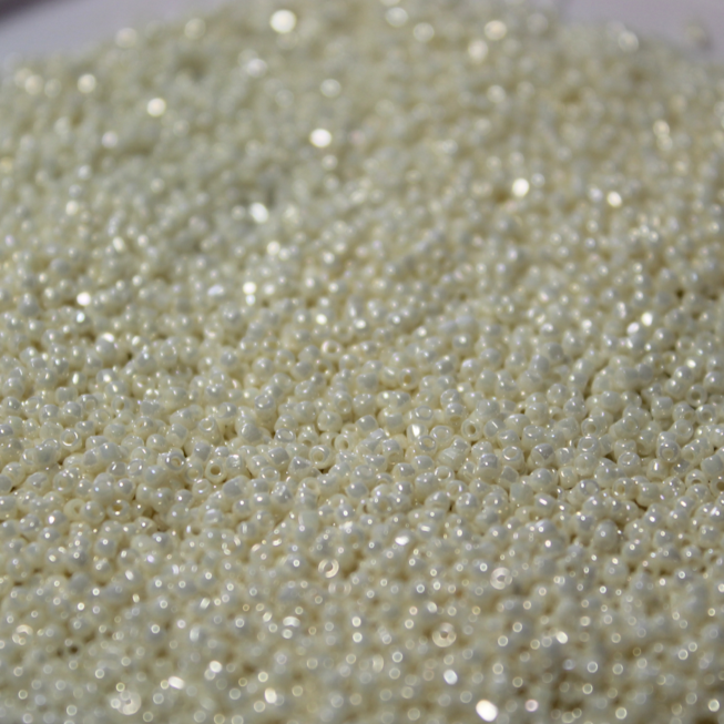 Opaque Pearl Cream Luster ~ 15/0 3CUT 421 Japanese Seed Beads