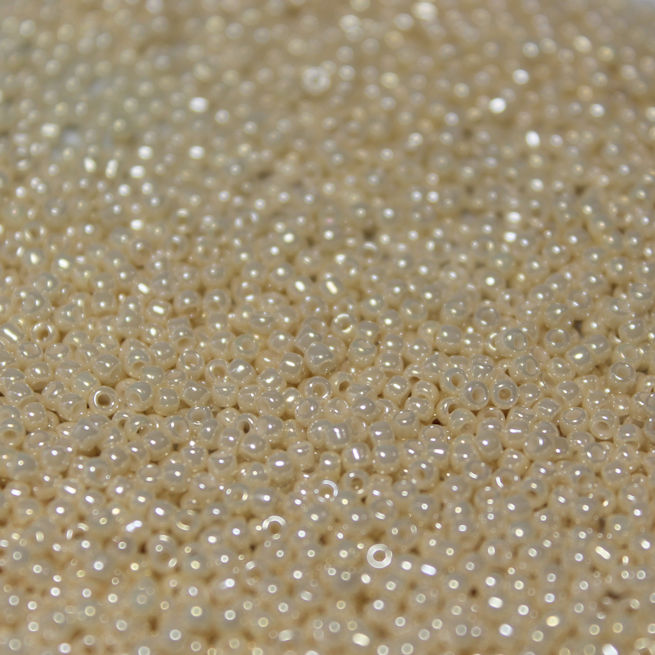 Opaque Cream Beige Luster ~ 11/0 JSB 421A Japanese Seed Beads
