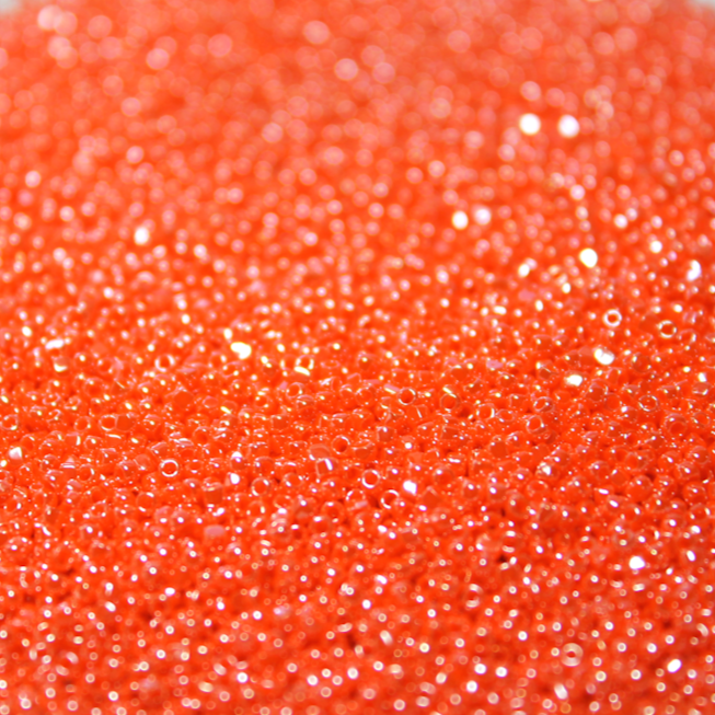 Opaque Dark Orange Luster ~ 15/0 3CUT 424
