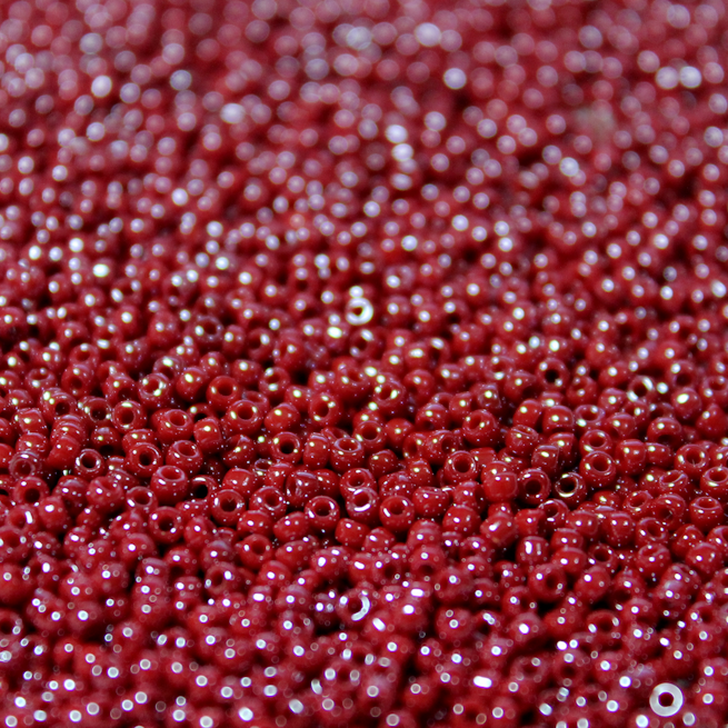 Opaque Brick Red Luster ~ 11/0 JSB 425 Japanese Seed Beads