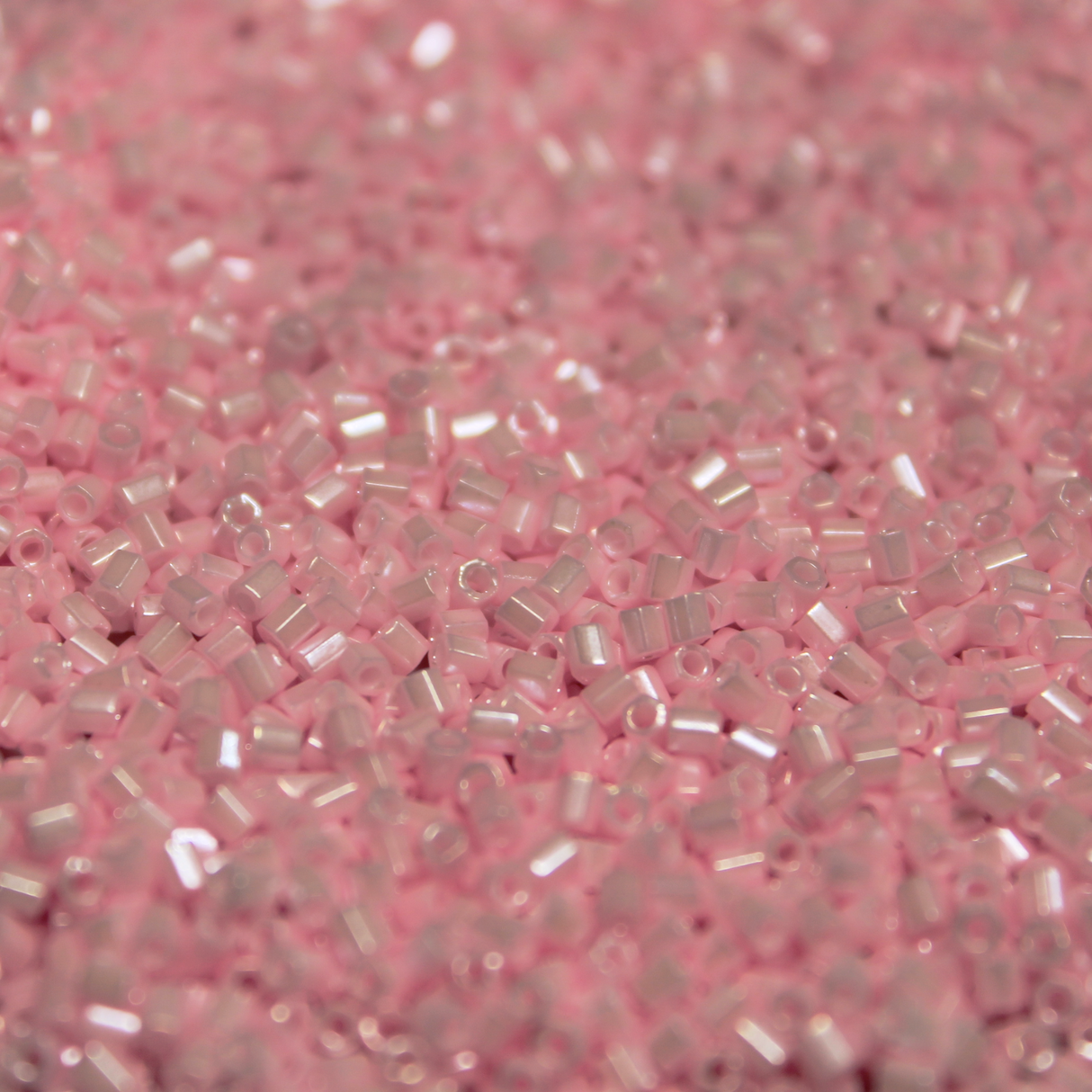 Opaque Dyed Baby Pink Luster ~ 11/0 HEX 428