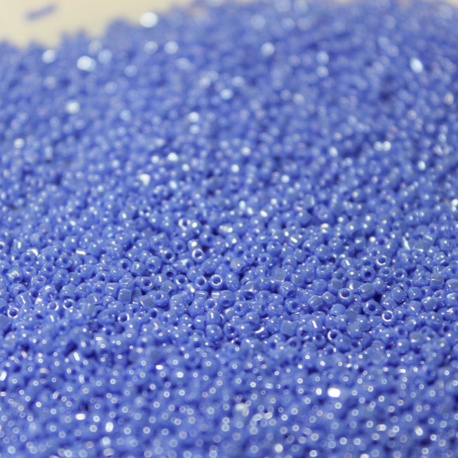 Opaque Light Sapphire Luster ~ 15/0 3CUT 430D