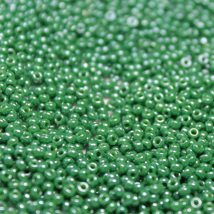Opaque Forrest Green Luster ~ 15/0 JSB 431J Japanese seed beads