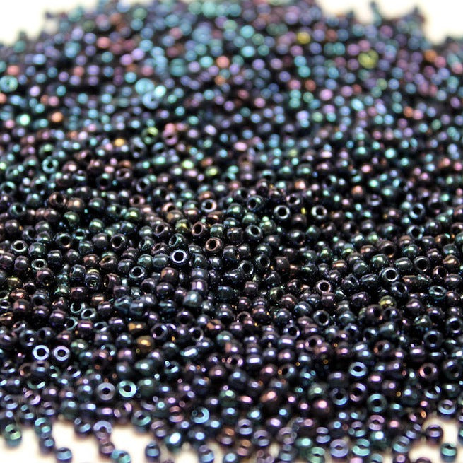 Opaque Metallic Blue Nebula Iris ~ 15/0 JSB 452 Japanese Seed Beads