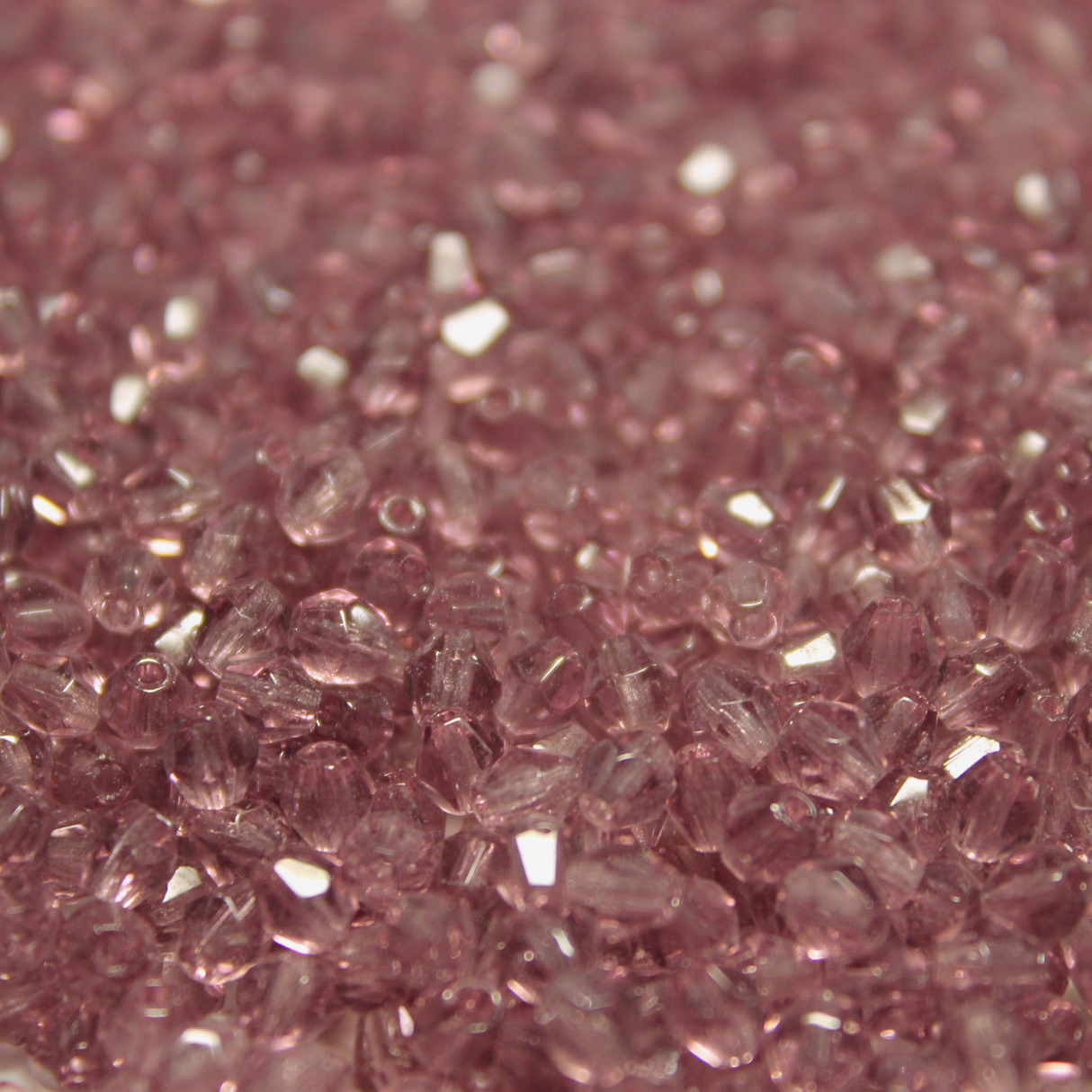 4mm Transparent Amethyst Czech Glass Bicone - 4B25-A