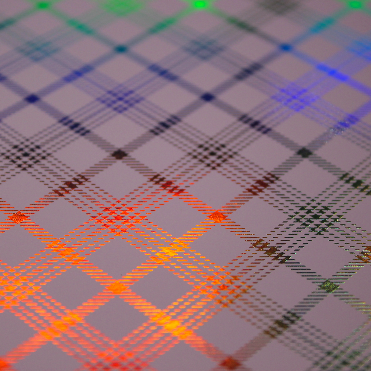 Faux Leather Sheet - Lilac Halo Plaid - 4