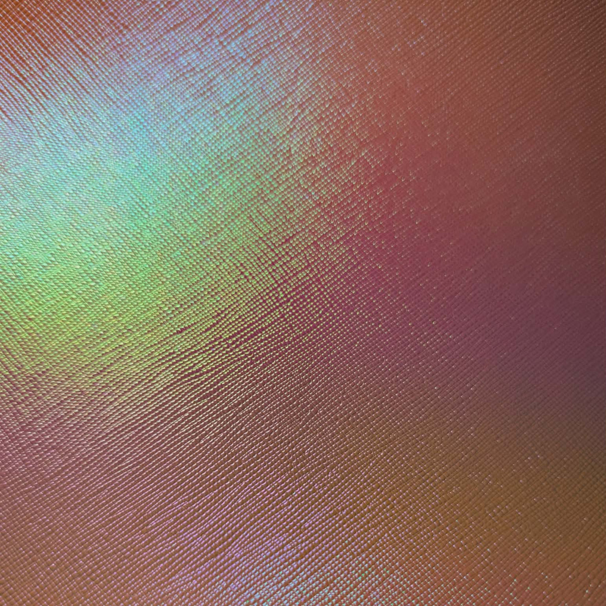 Faux Leather Sheet - Pink Rainbow Cross Pattern - 81