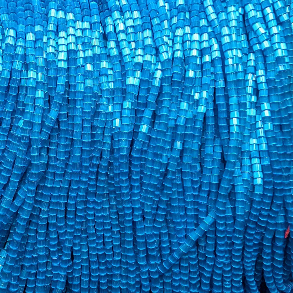 11/0 Czech 2 Cut Satin Aqua - 112C-22