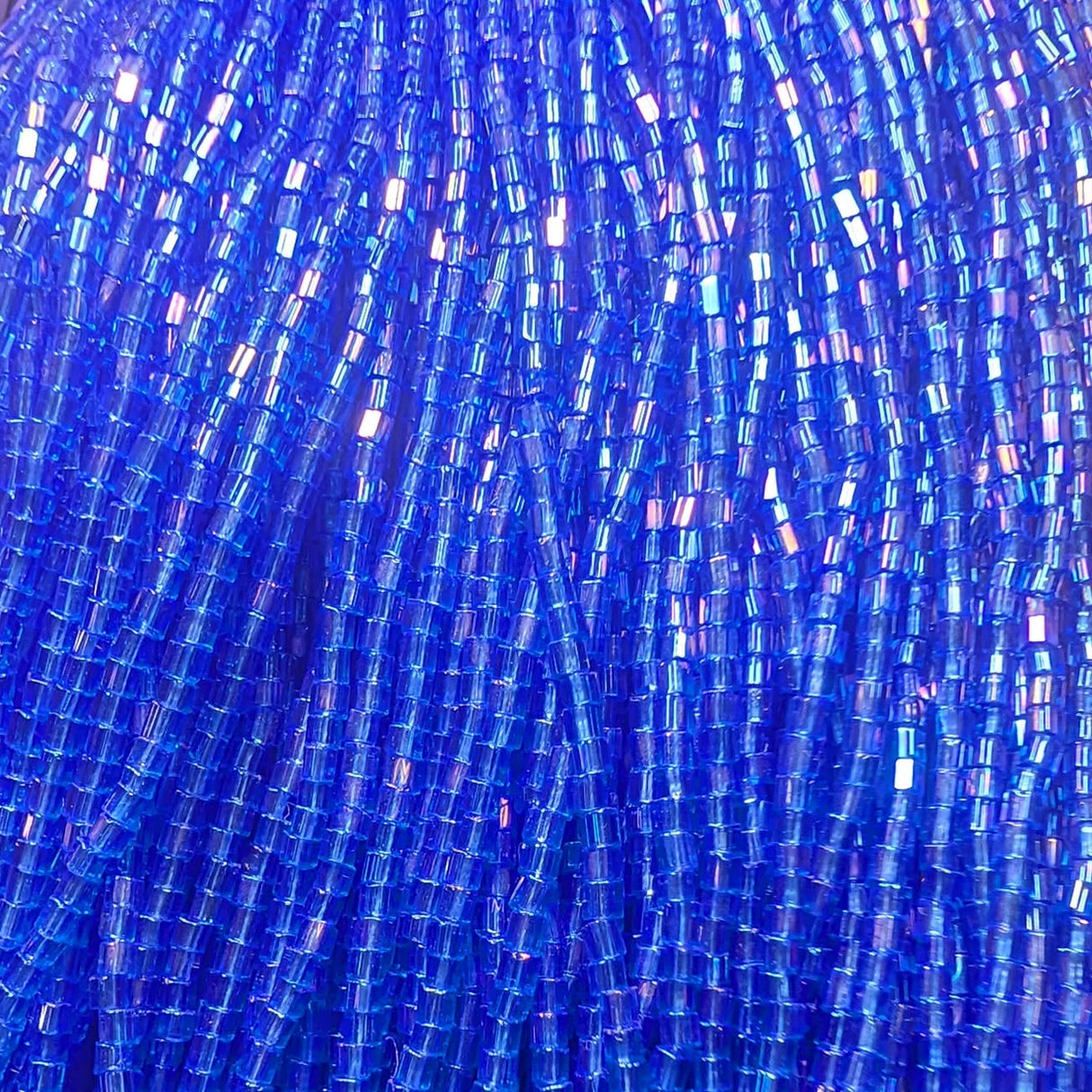 11/0 Czech 2 Cut Transparent Lt. Sapphire Iris - 112C-30