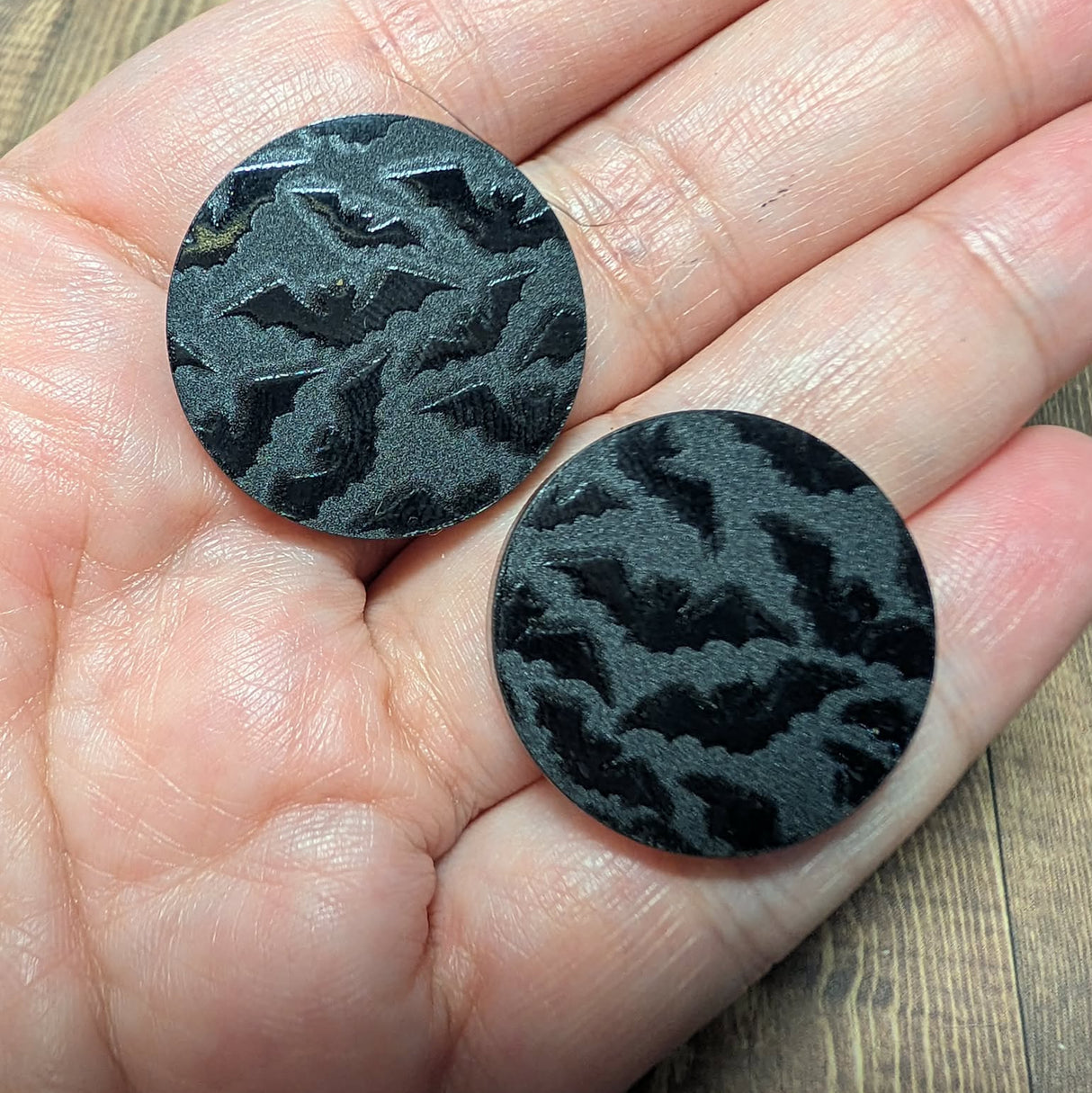 1" Dark Shadows Round - Acrylic Cabochons - S180