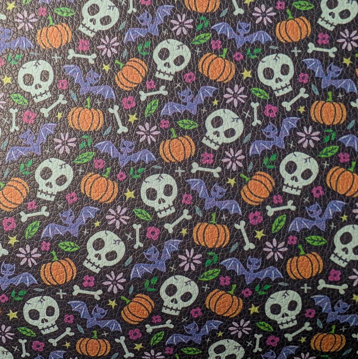 Faux Leather Sheet - Punkin Bones - 21