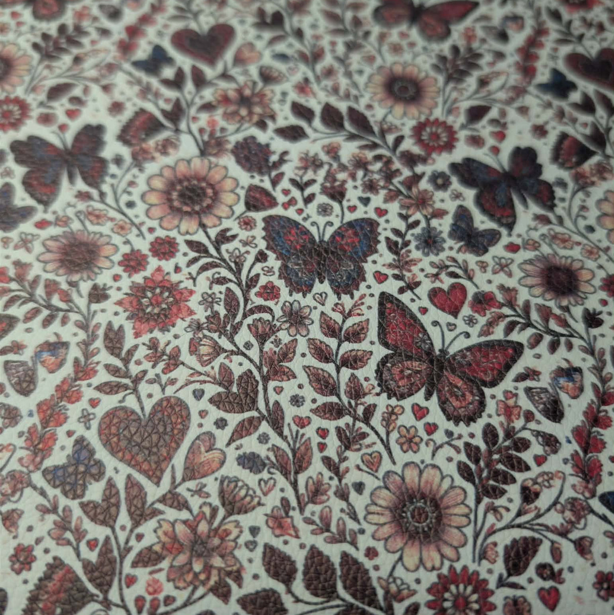 Faux Leather Sheet - Butterfly Kisses - 86