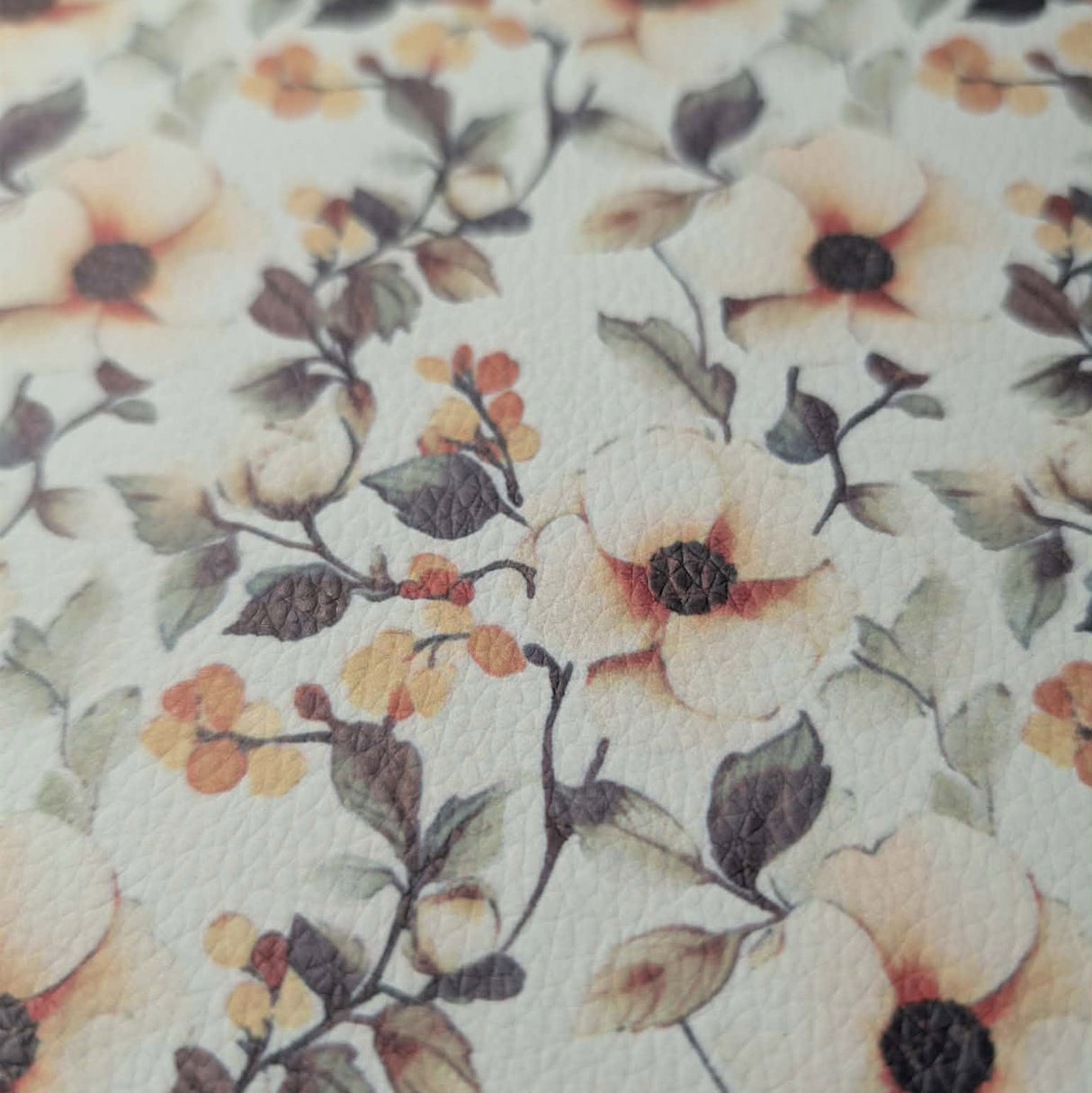 Faux Leather Sheet - Vintage Honey Blossom - 76