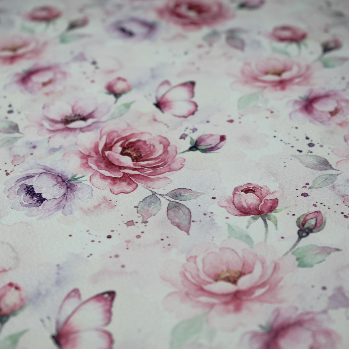 Faux Leather Sheet - Blushing Butterfly - 135