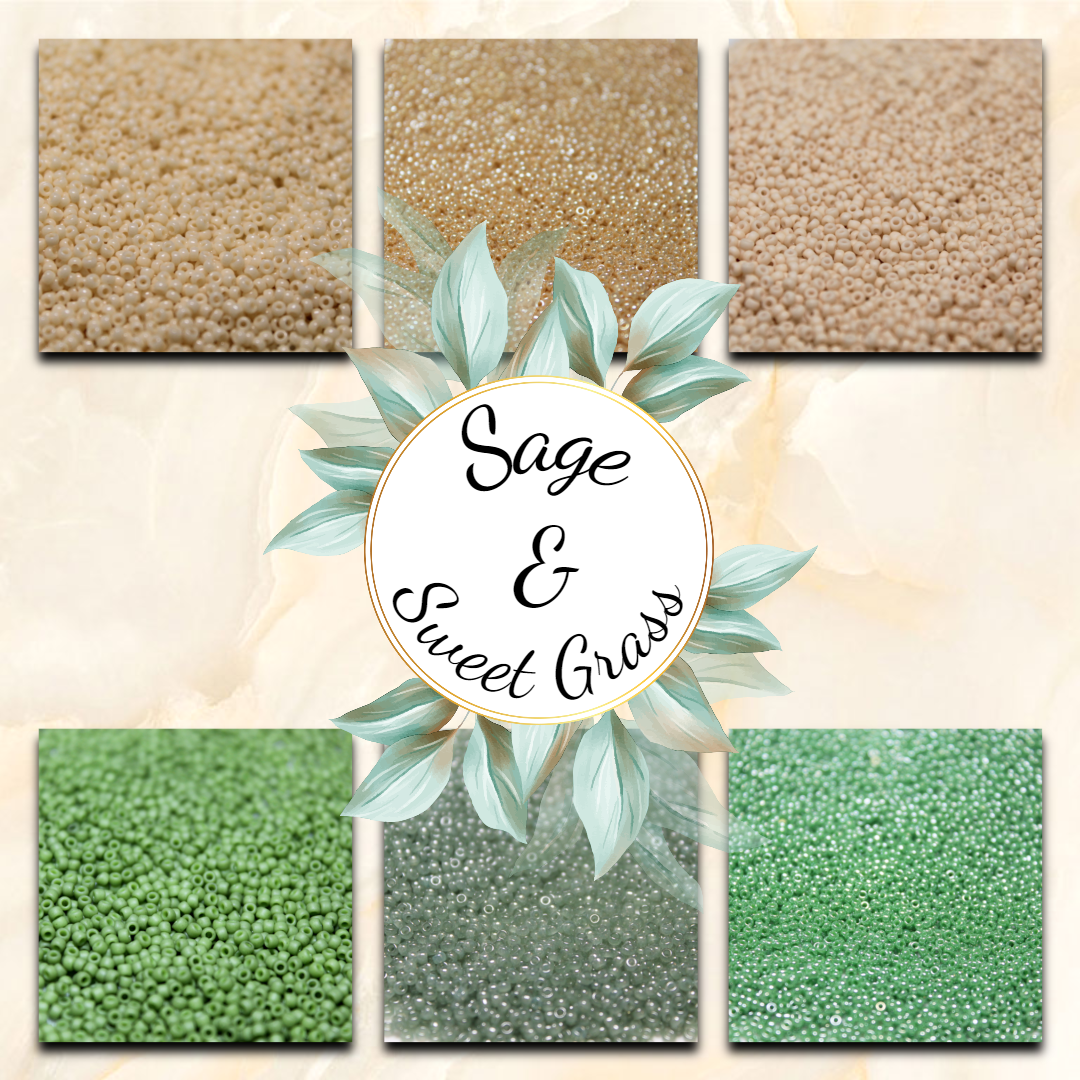 6 Tube Sage & SweetGrass - 15/0 Set C