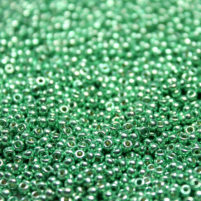 Duracoat Galvanized Mint Green ~ 15/0 JSB D4214 Japanese Seed Beads