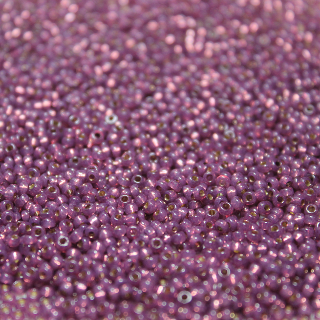 Duracoat Silver Lined Dark Lilac Alabaster ~ 15/0 JSB D4248 Japanese Seed Beads