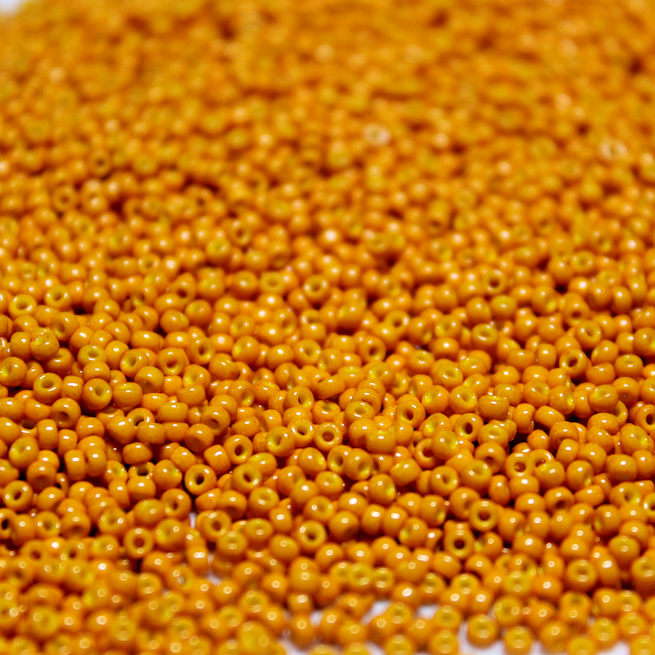 Opaque Duracoat Kumquat ~ 15/0 JSB D4454 Japanese Seed Beads