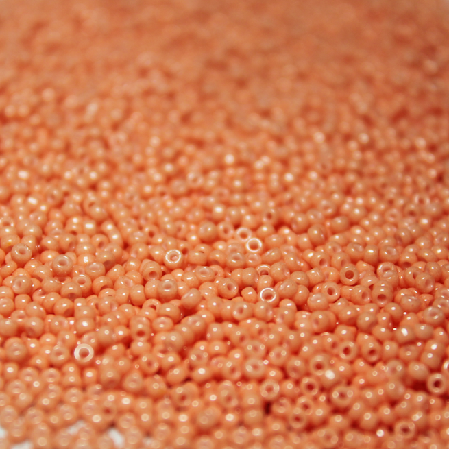 Duracoat Opaque Dark Salmon ~ 15/0 JSB D4462 Japanese Seed Beads