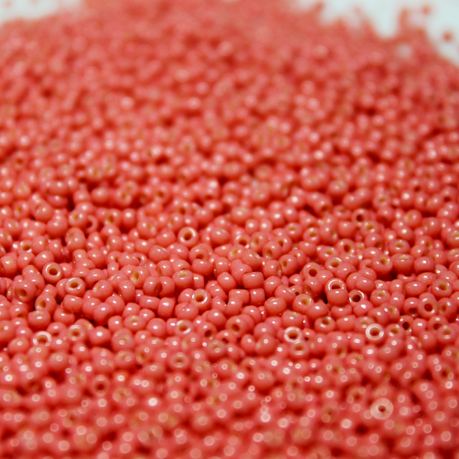 Duracoat Opaque Light Watermelon ~ 11/0 JSB D4464 Japanese Seed Beads